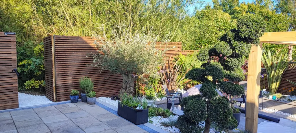Garden landscaping project in Westerwood by RS Bespoke Gardens